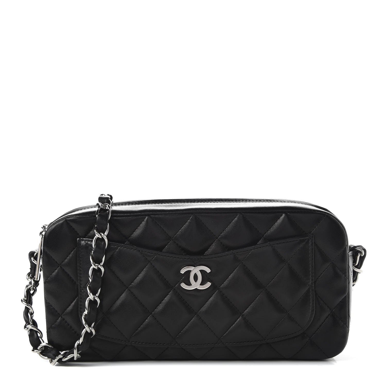Chanel Lambskin Quilted Timeless Camera Case Black 1 of 11