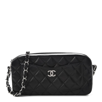 Chanel Lambskin Quilted Timeless Camera Case Black 1 of 11