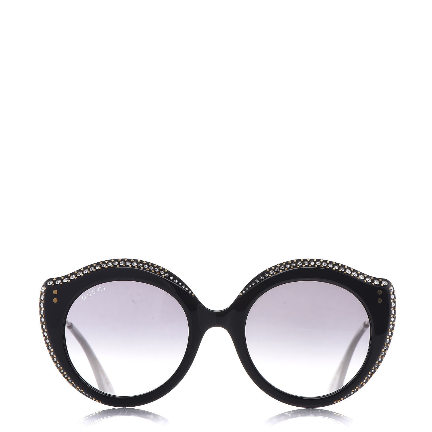 Gucci Crystal Cat Eye GG0214S Sunglasses Black 2 of 8