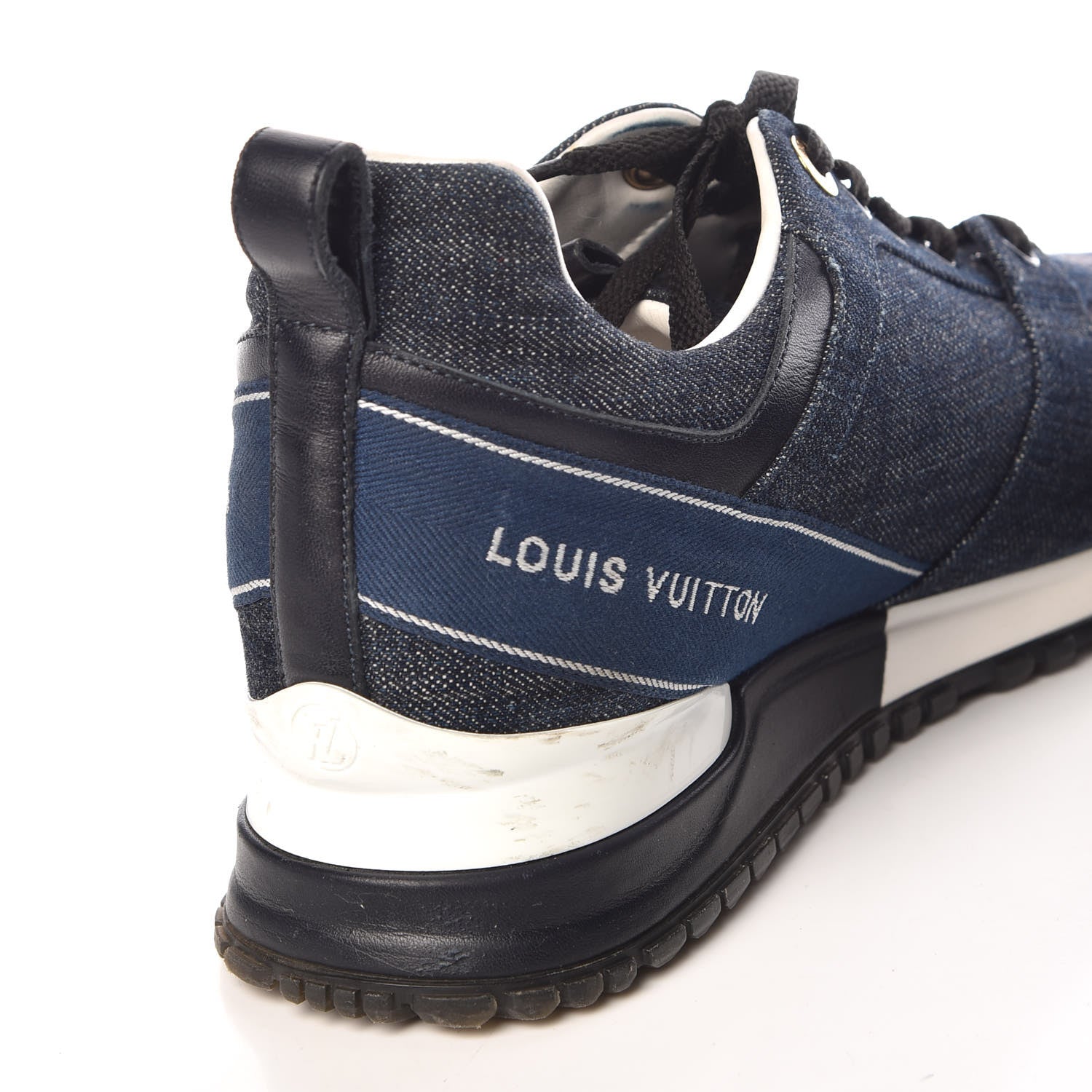 Louis Vuitton Monogram Denim Run Away Sneakers 39 Blue 11 of 14