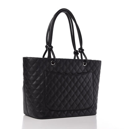 Chanel Calfskin Quilted Large Cambon Tote Black 3 of 10