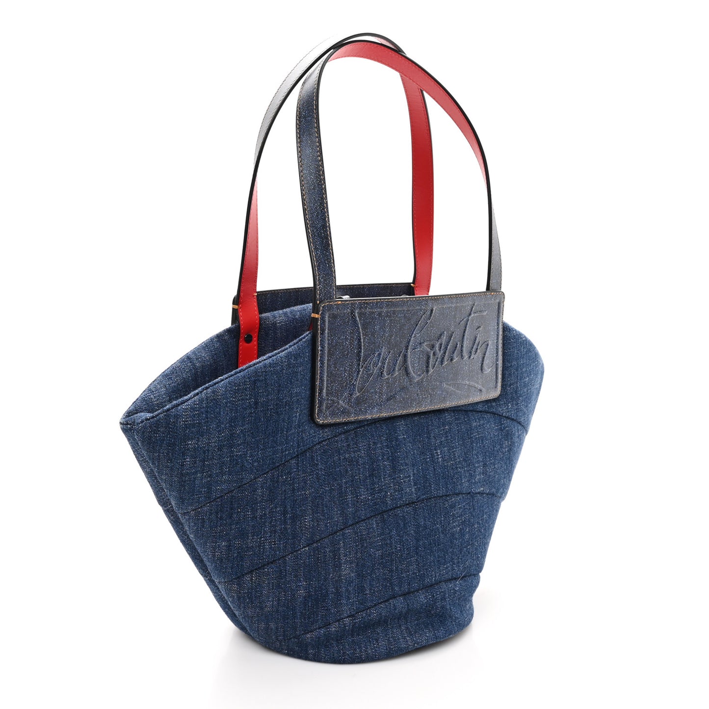 Denim Puffer Loubishore Tote Blue