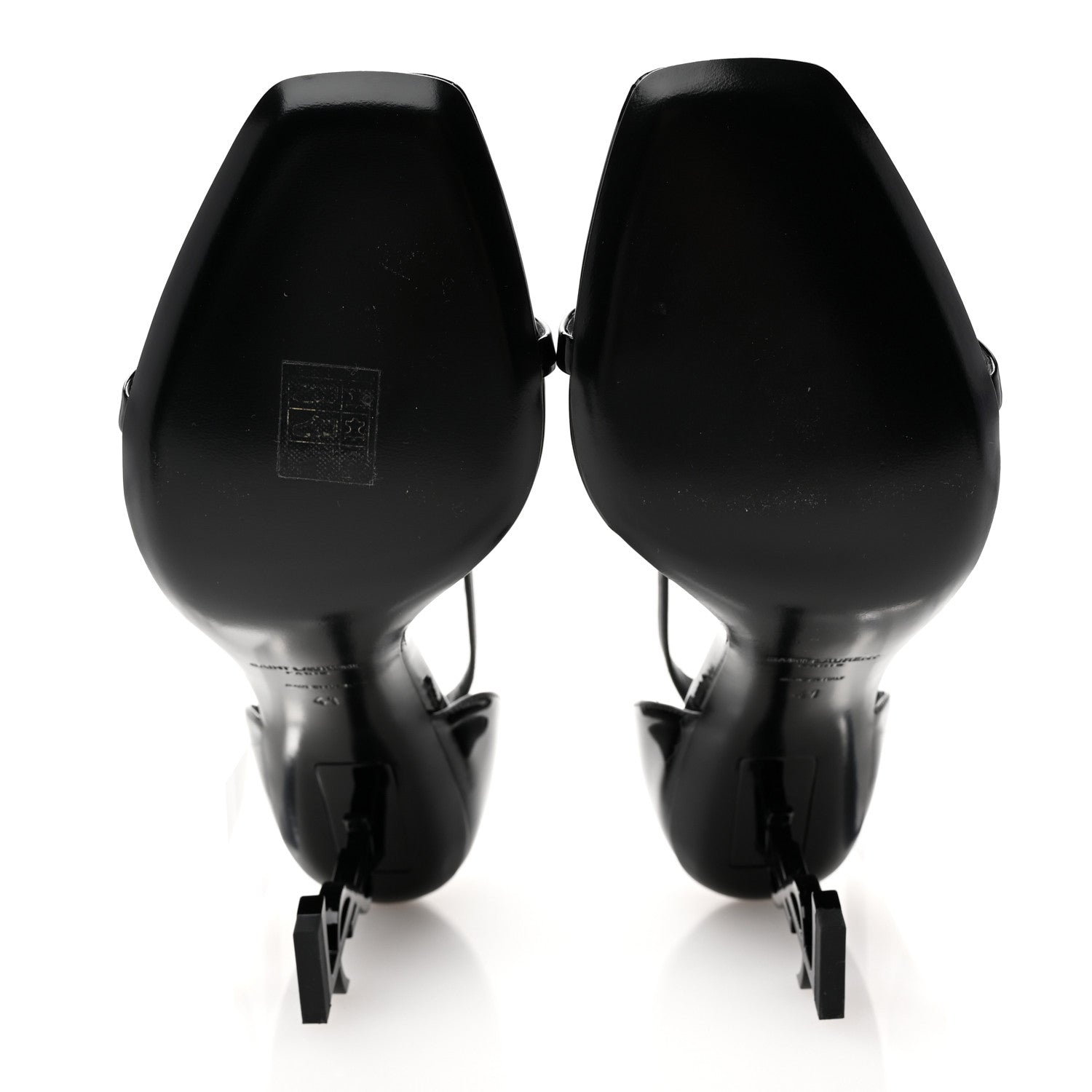 Saint Laurent Patent Calfskin Opyum 85 Sandals 41 Black 5 of 11