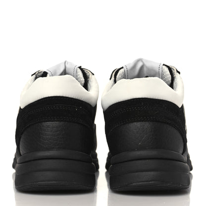 Chanel Mesh Suede Grained Calfskin Womens CC Sneakers 35 Black White 5 of 7