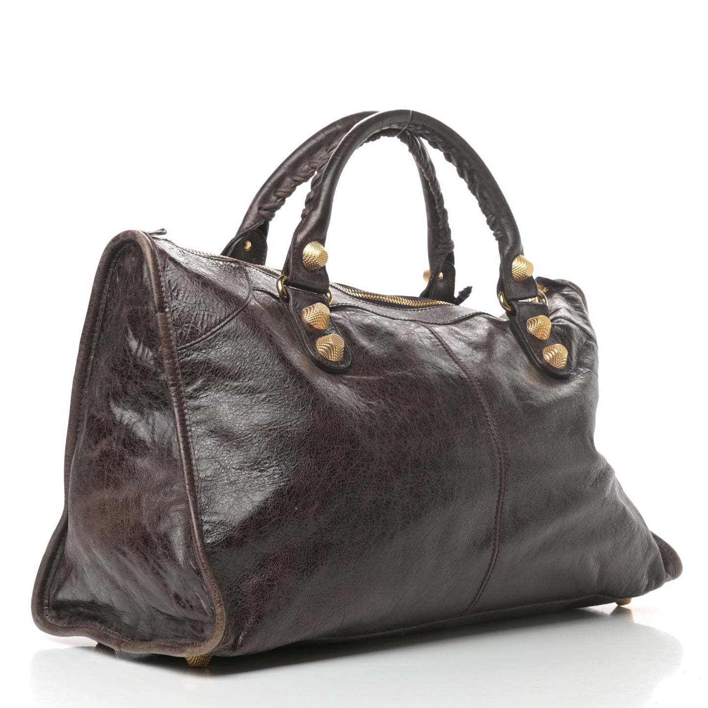 Agneau Giant 21 Gold Hardware Work Charbon