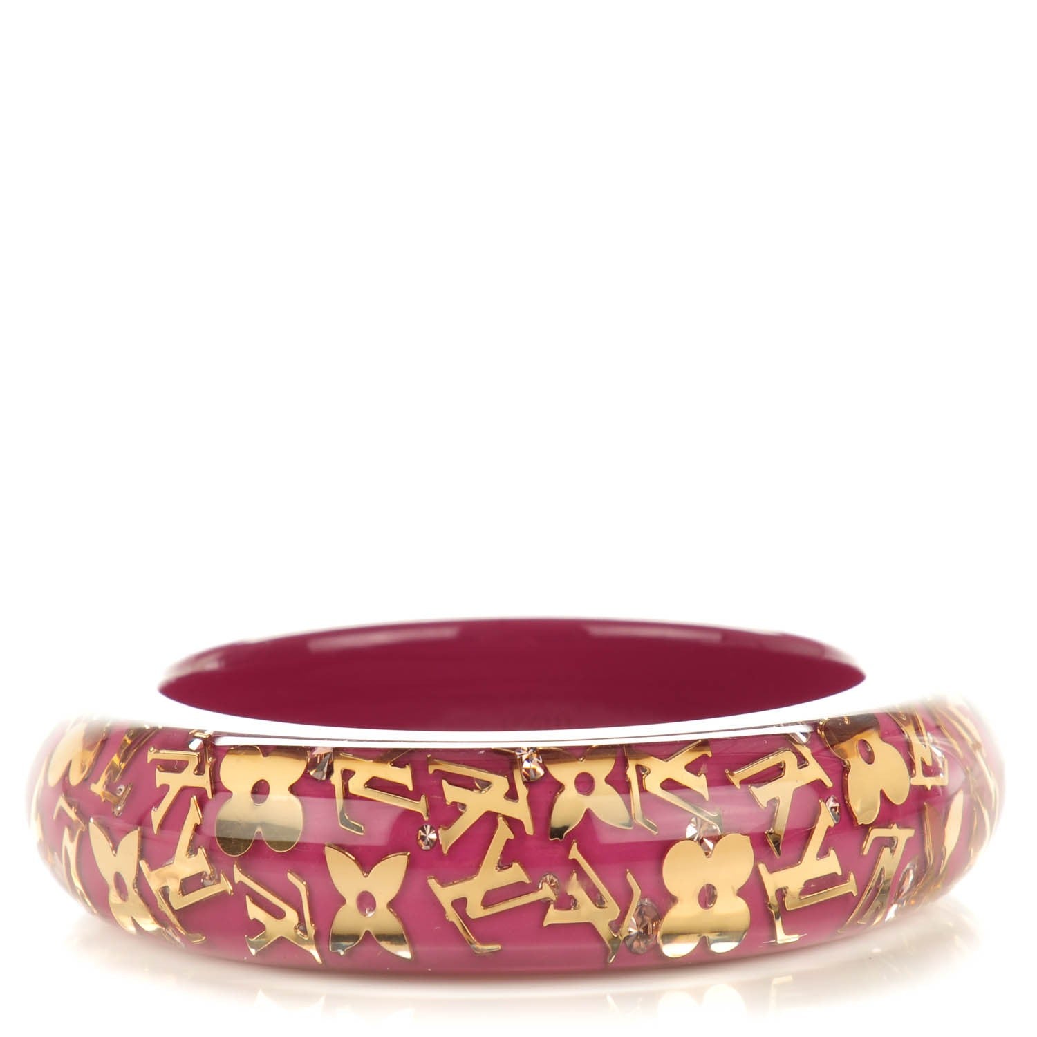 Louis Vuitton Resin Swarovski Medium Inclusion Bracelet GM Rouge Fauviste 1 of 3