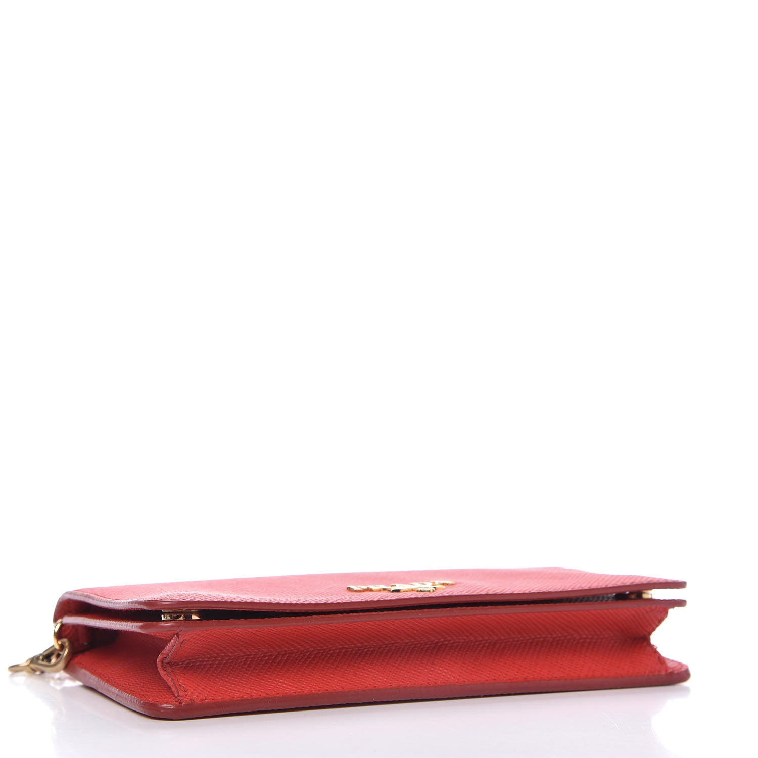 Prada Saffiano Cuir Chain Wallet Lacca 4 of 15