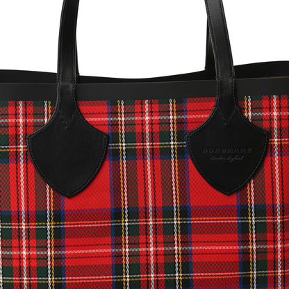 Burberry Vintage Check Medium The Giant Reversible Tote Antique Yellow Bright Red 18 of 18