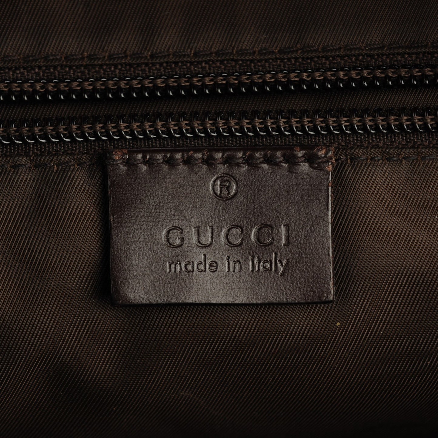Monogram GG Supreme Large Interlocking G Double Buckle Backpack Brown