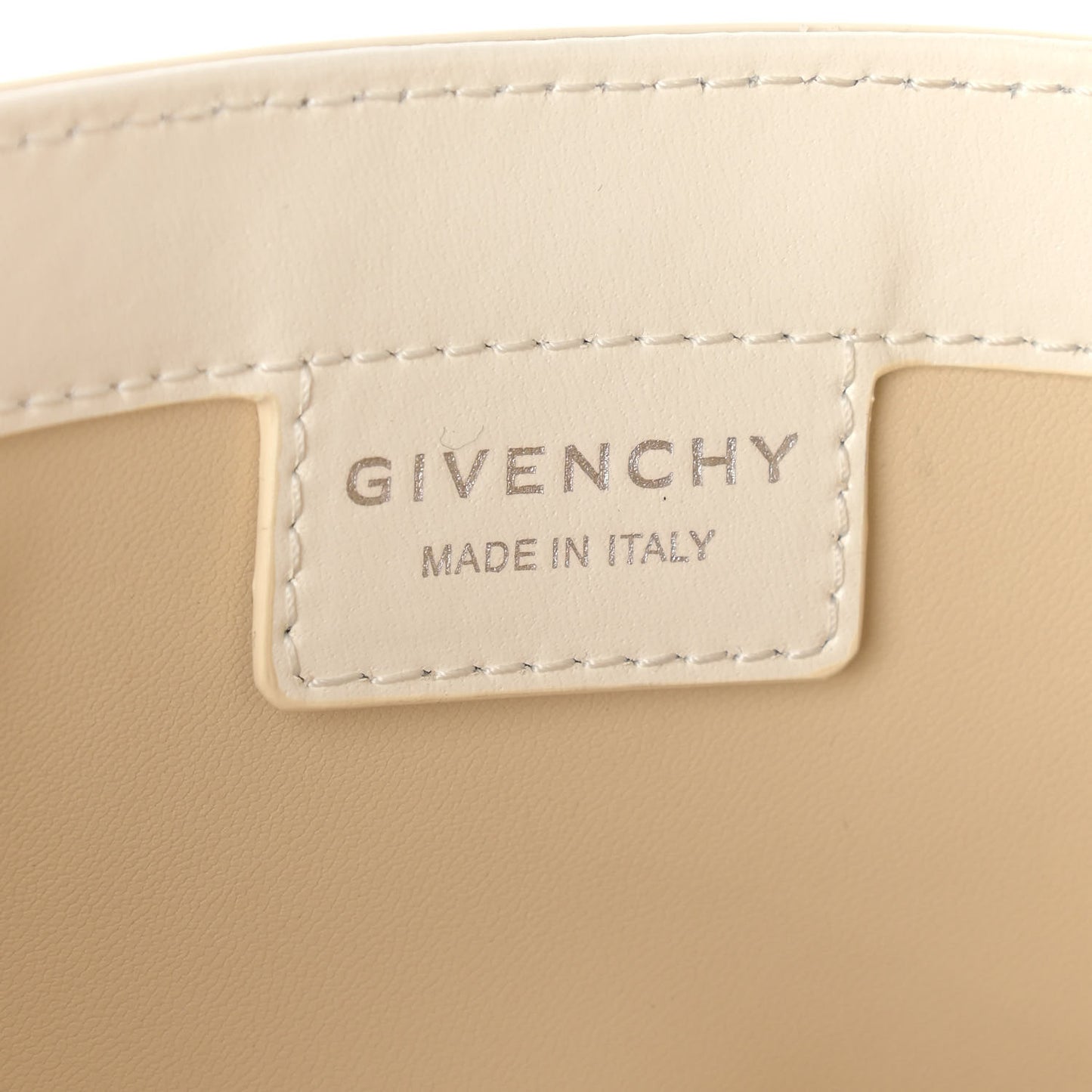 Box Calfskin Small Cut Out Shoulder Bag Ivory