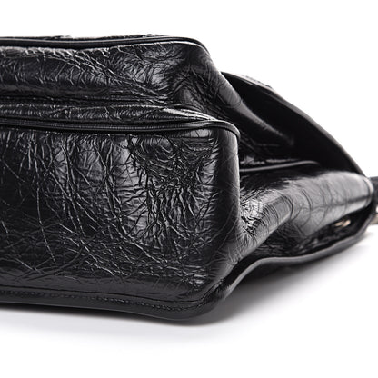 Saint Laurent Crinkled Calfskin Matelasse Monogram Medium Niki Chain Satchel Black 10 of 10