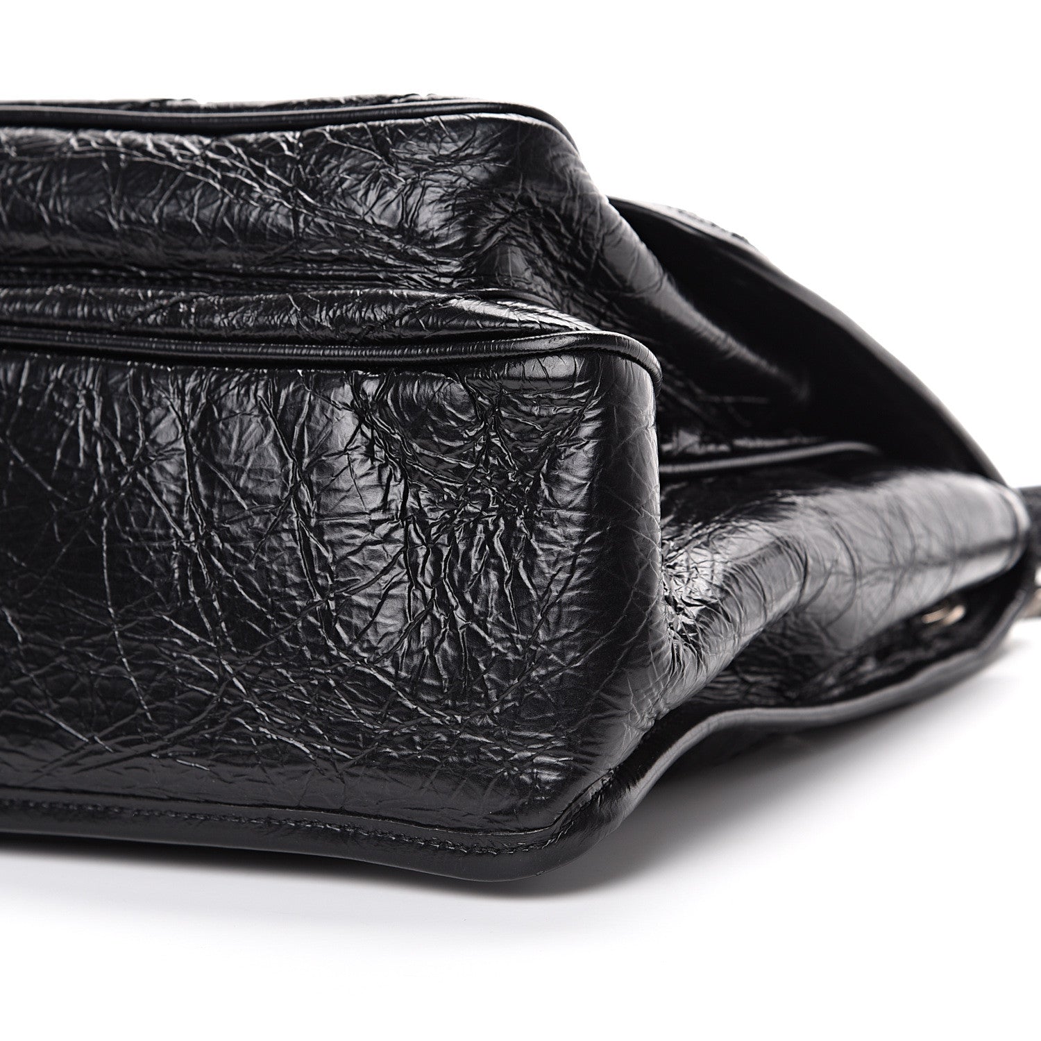 Saint Laurent Crinkled Calfskin Matelasse Monogram Medium Niki Chain Satchel Black 10 of 10
