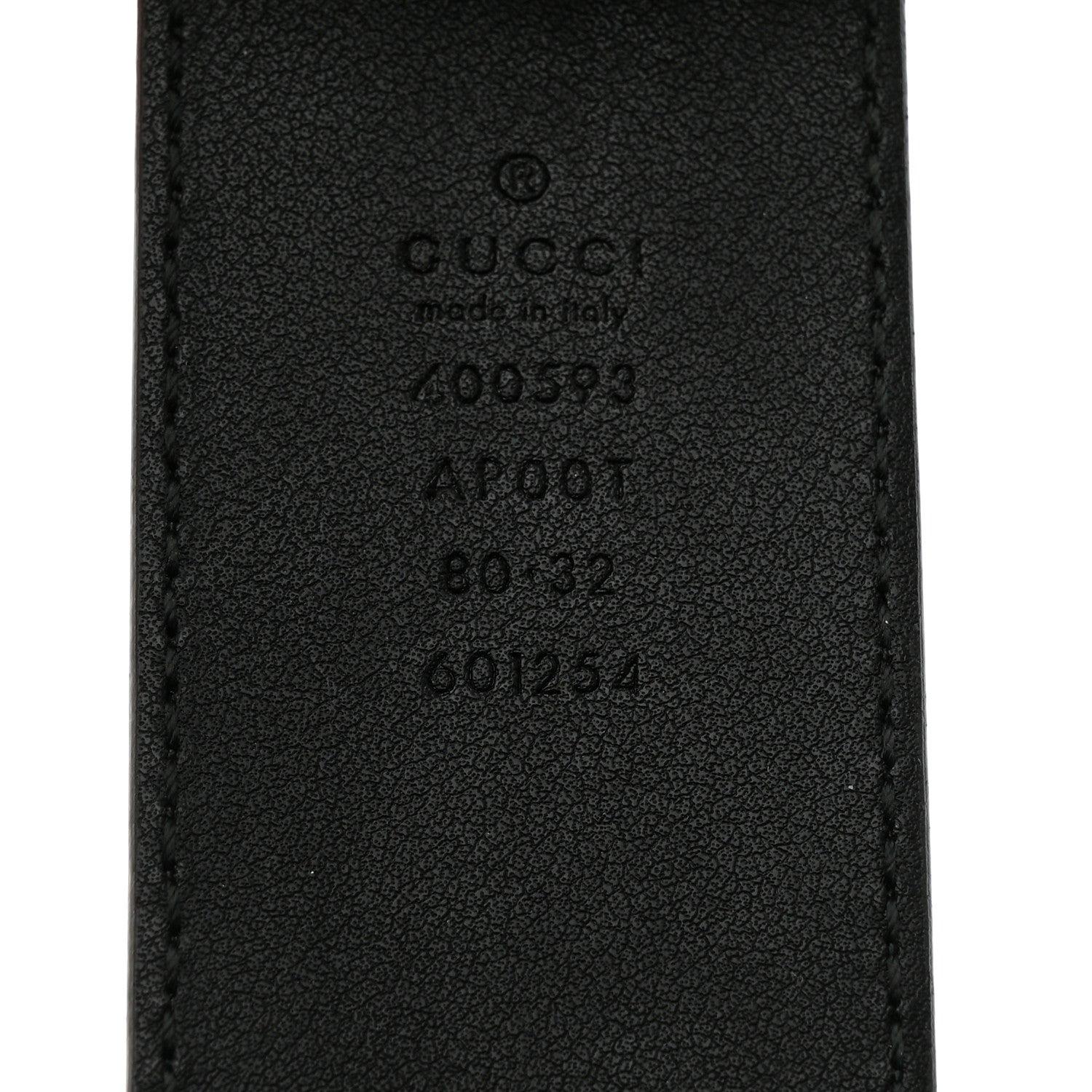 Gucci Calfskin Double G 40mm Belt 80 32 Black 3 of 5