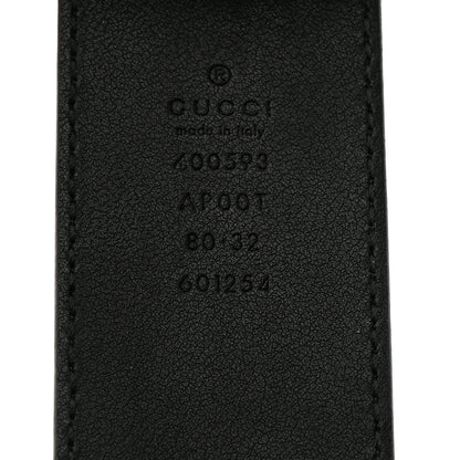 Gucci Calfskin Double G 40mm Belt 80 32 Black 3 of 5