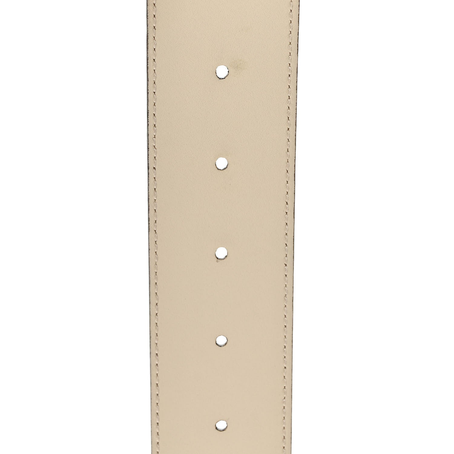 Gucci Calfskin Double G 40mm Belt 75 30 Mystic White 4 of 4