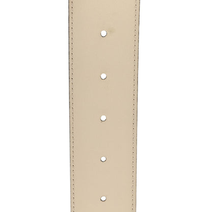 Gucci Calfskin Double G 40mm Belt 75 30 Mystic White 4 of 4
