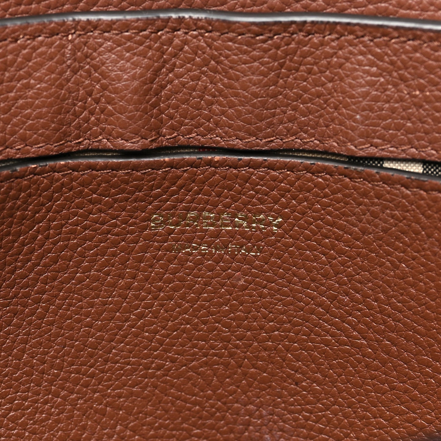 Calfskin Vintage Check Note Crossbody Bag Tan