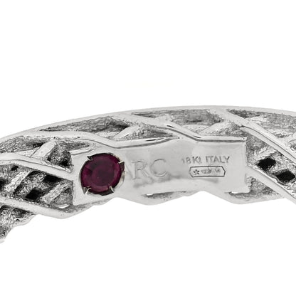 Roberto Coin 18K White Gold Symphony Golden Gate Band Ring 52 6 4 of 4