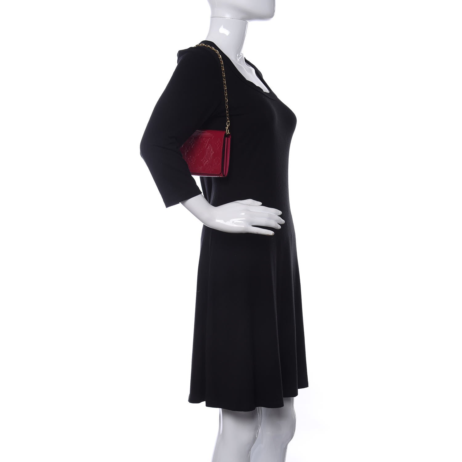 Louis Vuitton Vernis Chaine Wallet Rose Indien 2 of 10