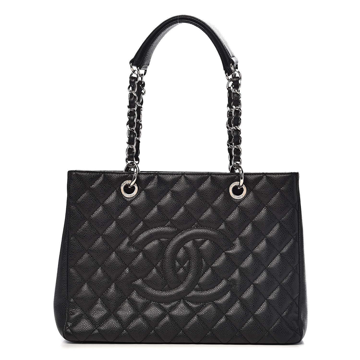 Chanel Caviar Quilted Grand Shopping Tote GST Black 1 of 10