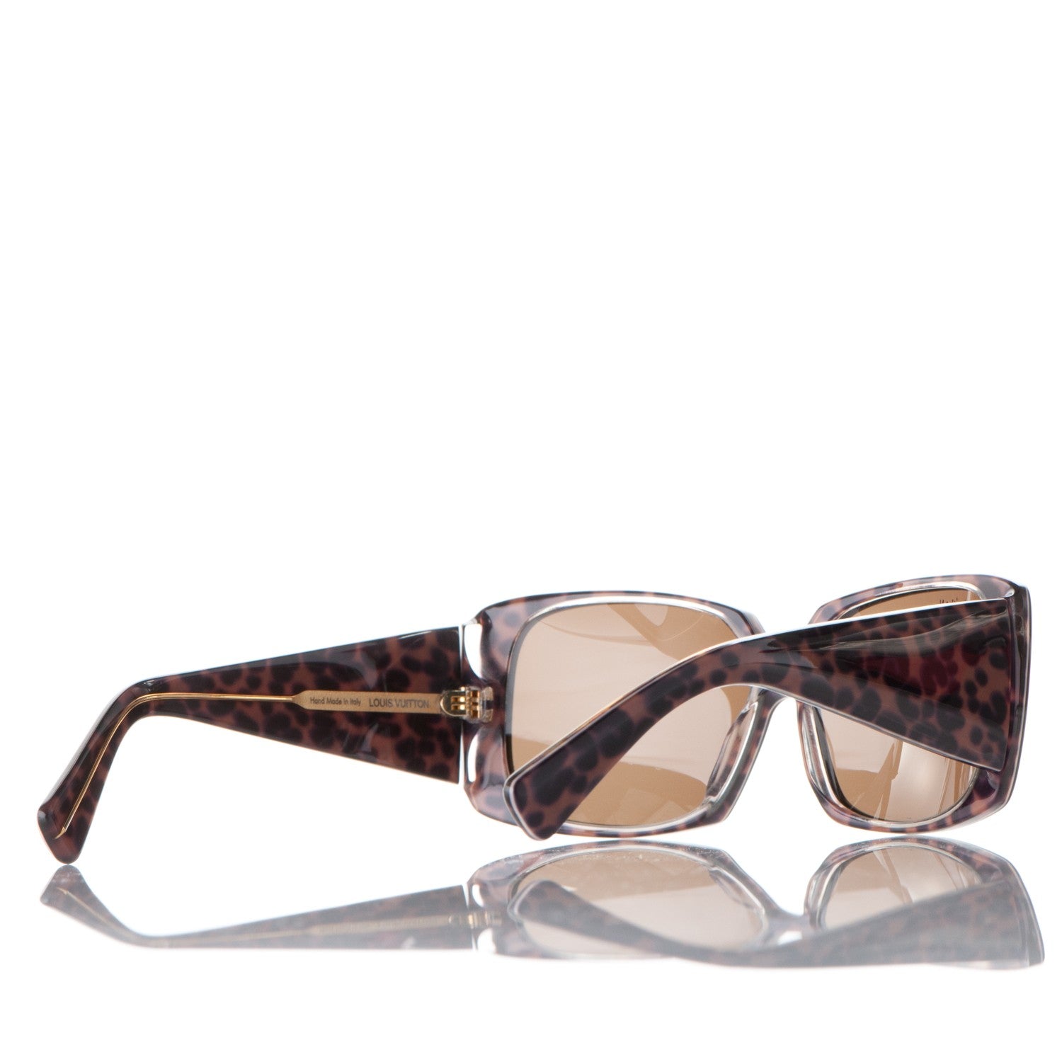 Louis Vuitton Leopard Marquise Sunglasses Z0207W Brown 4 of 8