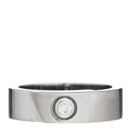Cartier 18K White Gold Diamond Anniversary Band Ring 53 6.25 1 of 7