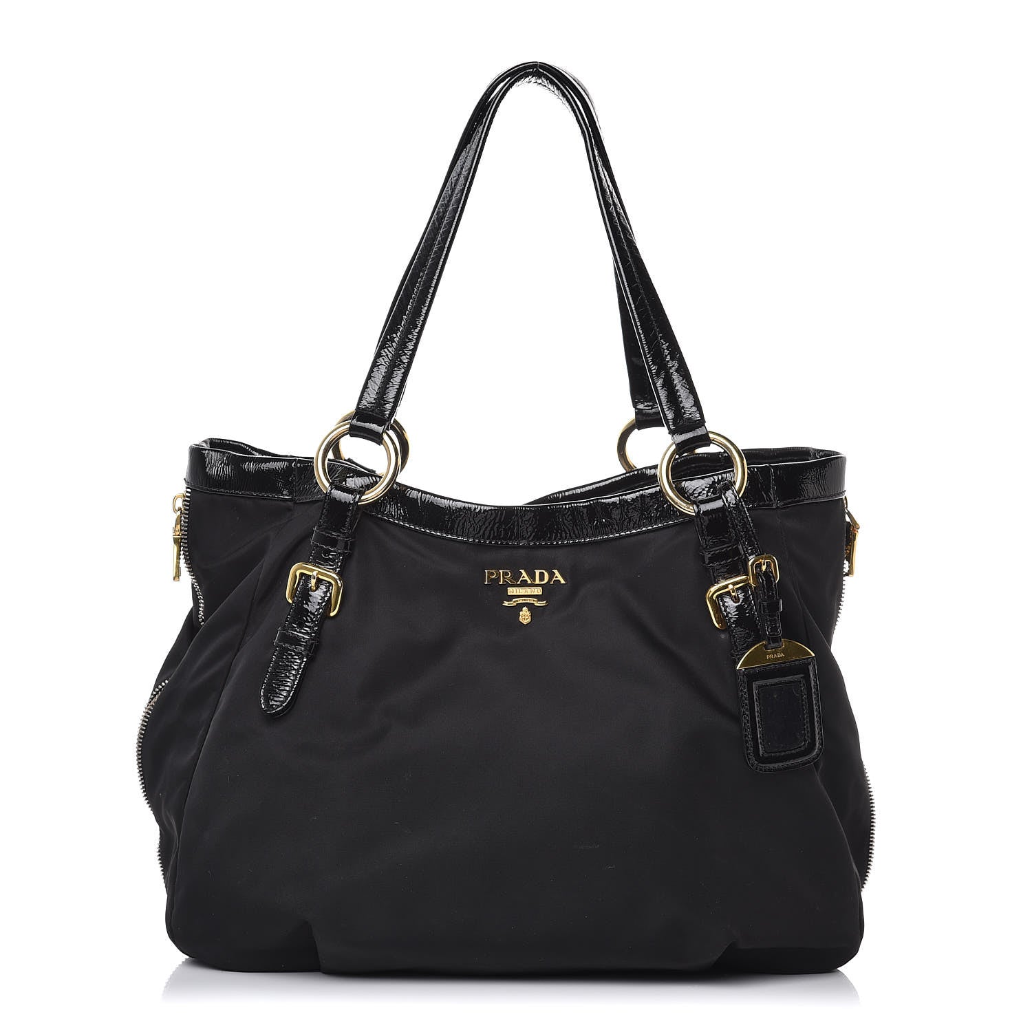 Prada Tessuto Nylon Spazzolato Tote Black 1 of 10