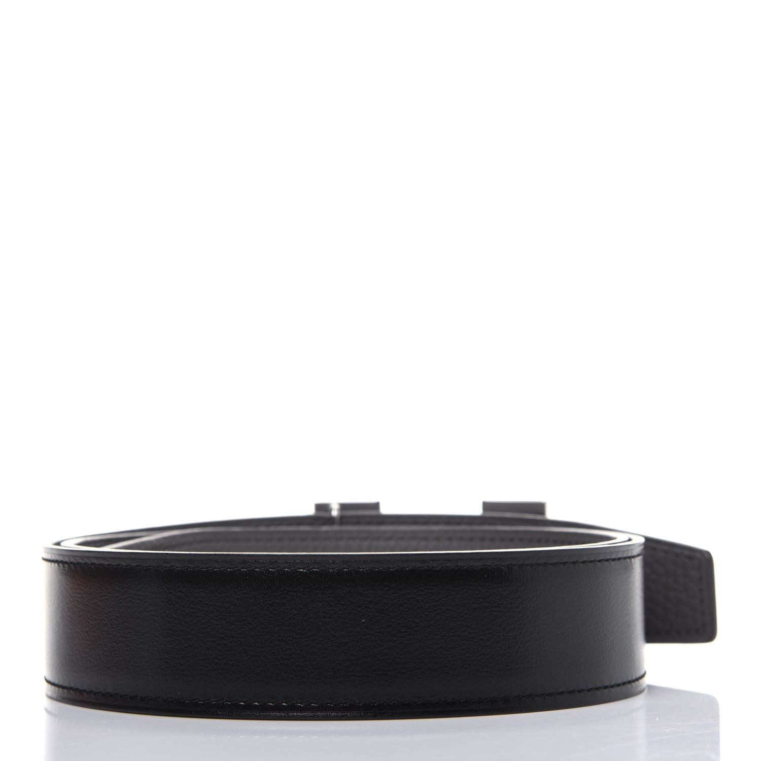 Hermes Box Togo 32mm H Belt 80 Black Etain 2 of 7