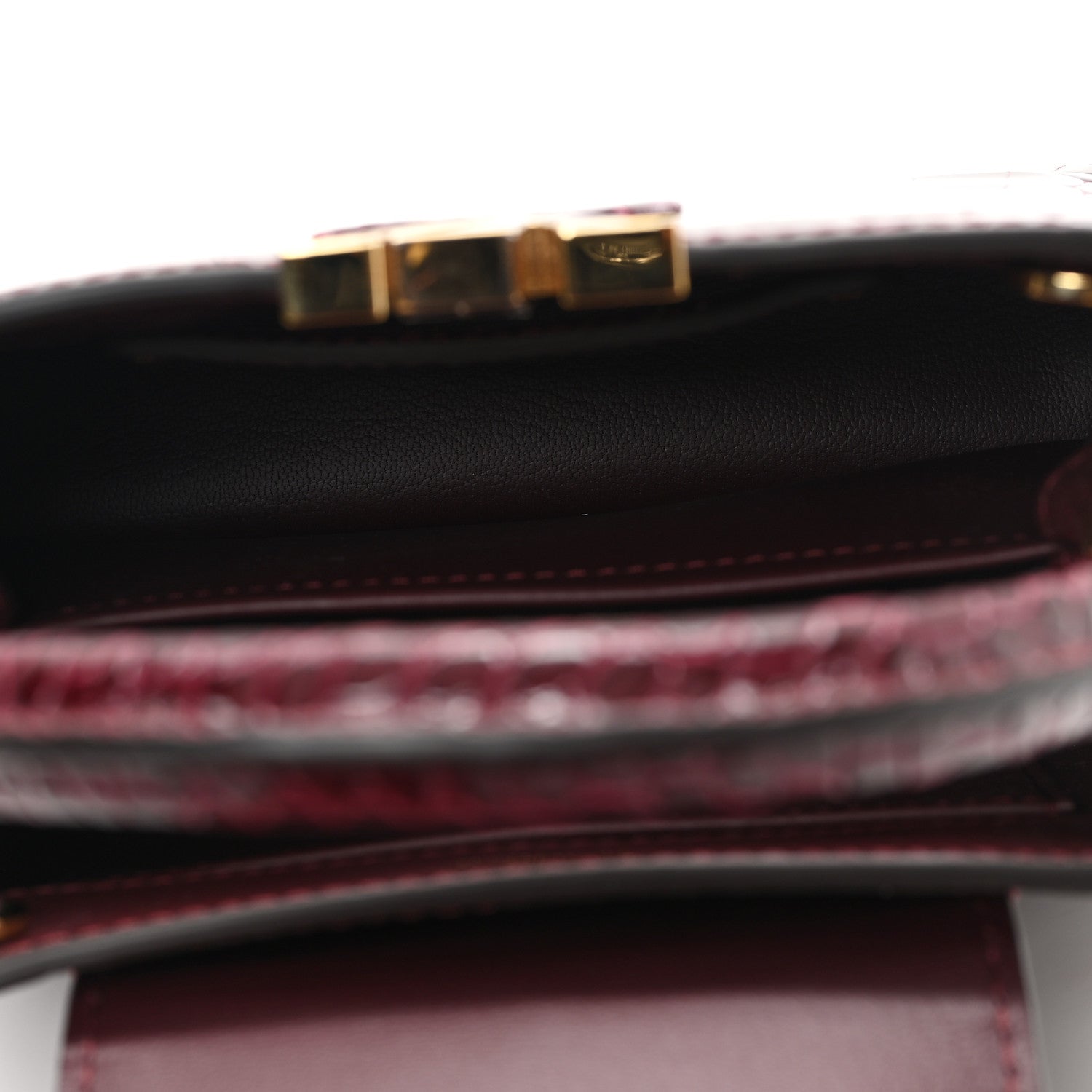 Louis Vuitton Crocodile Mini Capucines  Bordeaux 5 of 10