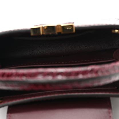 Louis Vuitton Crocodile Mini Capucines  Bordeaux 5 of 10