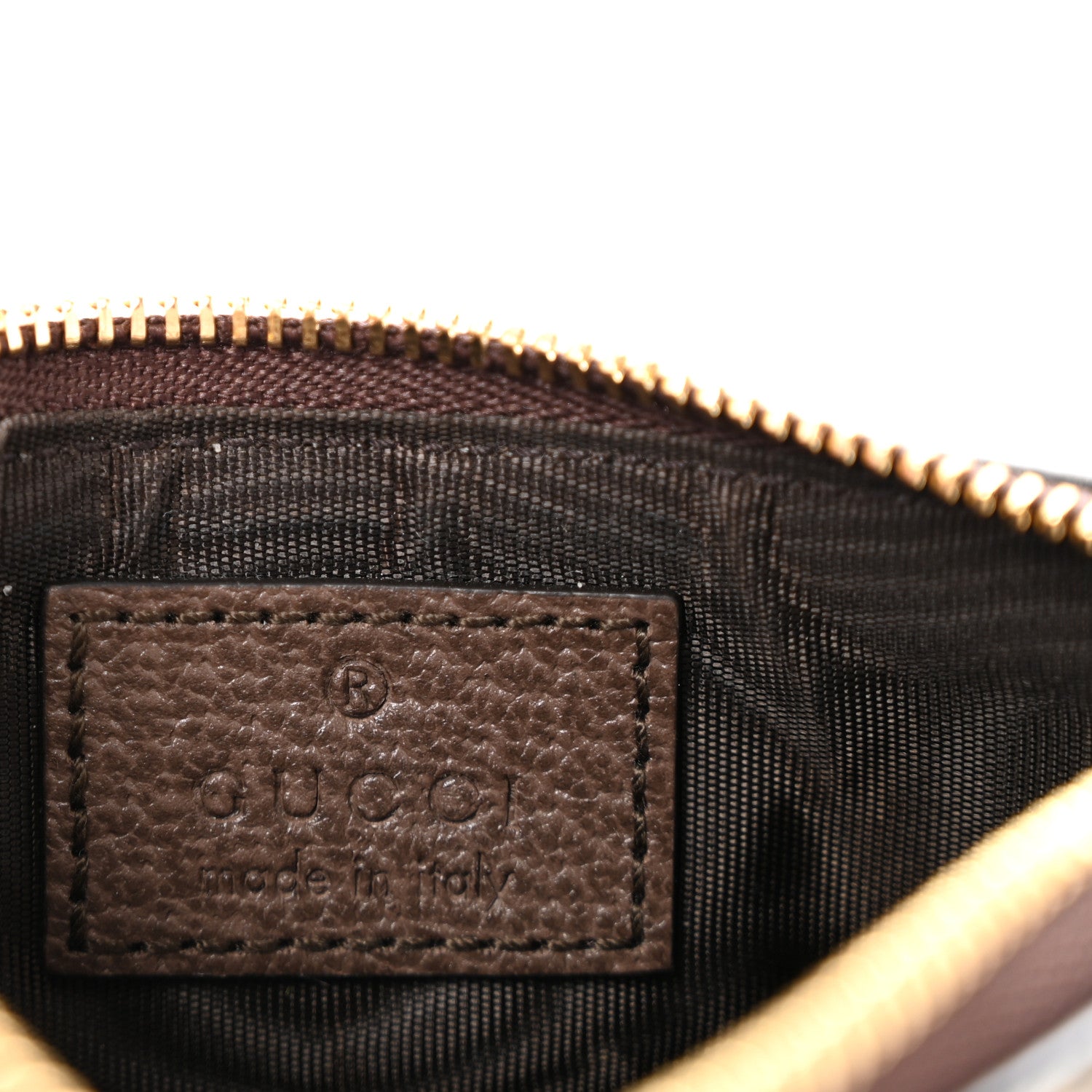 Gucci GG Supreme Monogram Key Case Beige Ebony Cuir 6 of 9