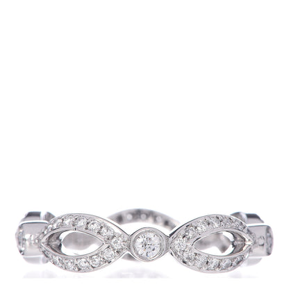 Tiffany Platinum Diamond Open Jazz Eternity Band Ring 55 7.25 1 of 6