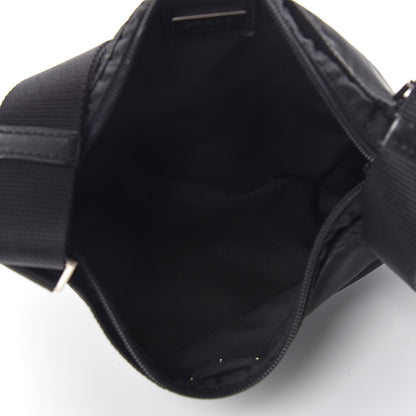 Prada Nylon Flat Messenger Bag Black 5 of 11