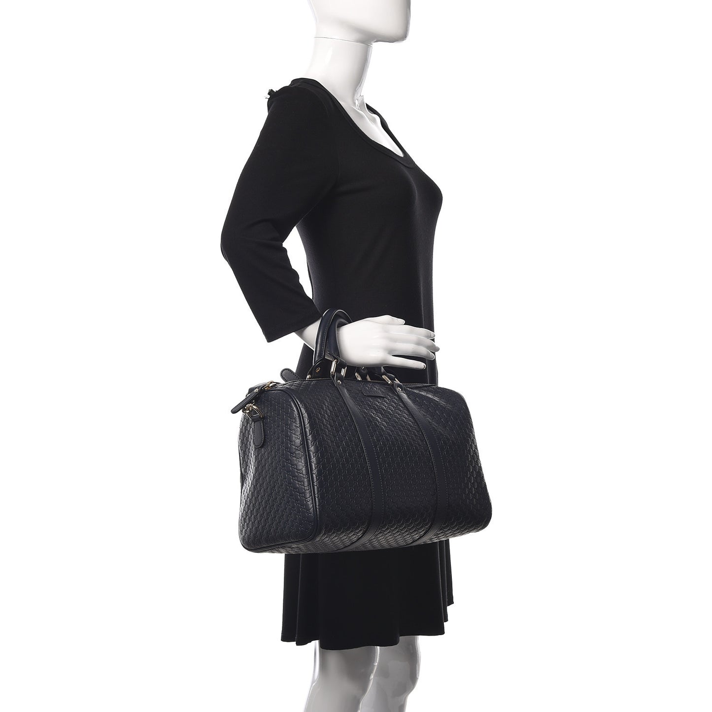 Microguccissima Medium Boston Navy