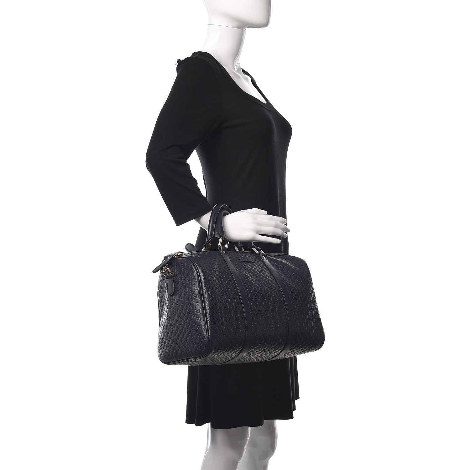 Gucci Microguccissima Medium Boston Navy 3 of 10