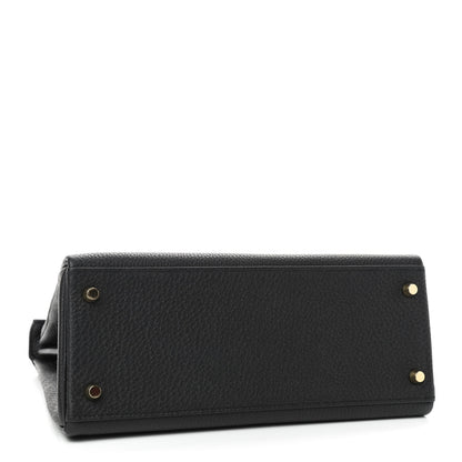 Hermes Togo Matte Alligator Kelly Retourne Touch 28 Black 3 of 10