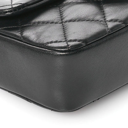Chanel Lambskin Quilted Mini Heart Charms Flap Black 9 of 10