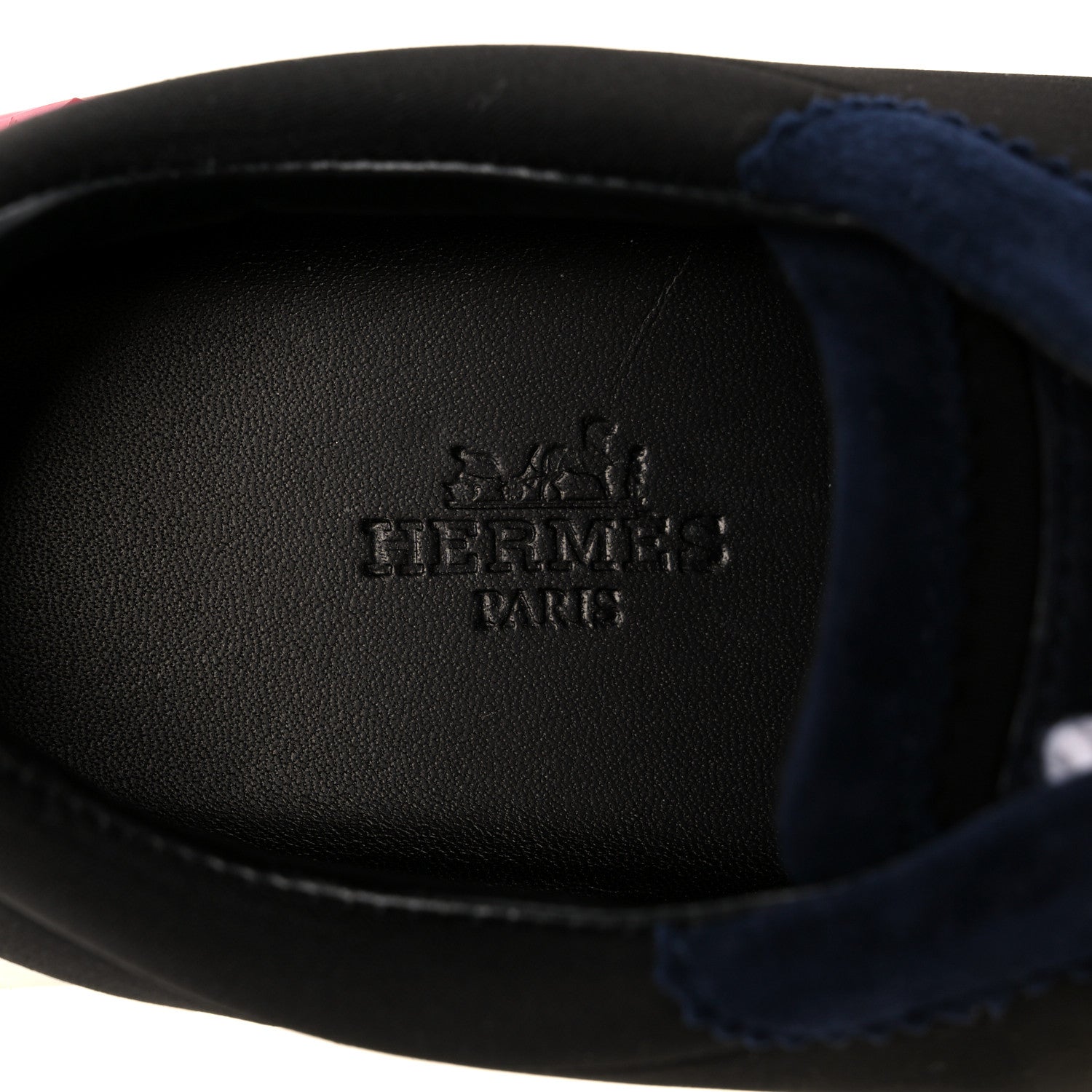 Hermes Technical Canvas Suede Goatskin Womens Bouncing Sneakers 35 Black Gris Osmium 7 of 8