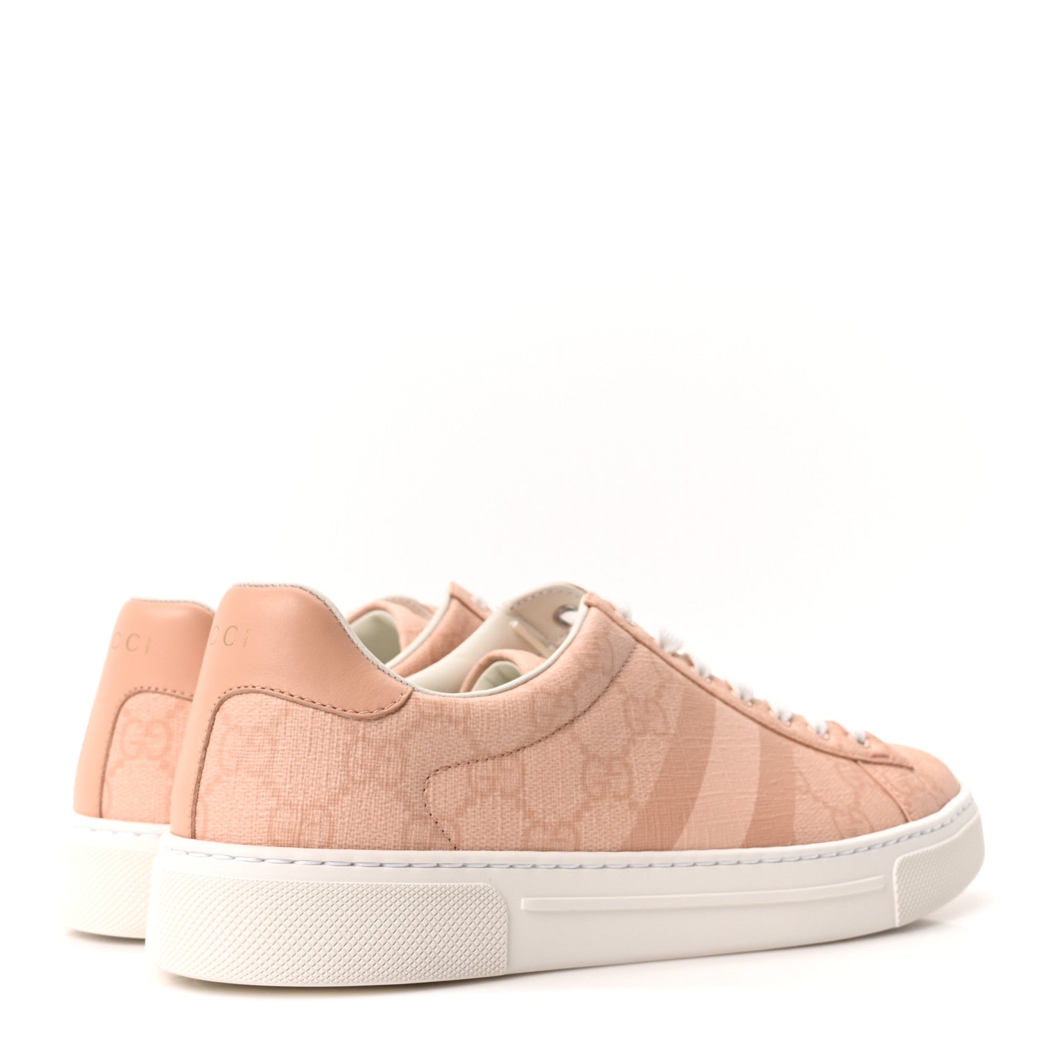 Gucci GG Supreme Tonal Web Womens New Ace Sneakers 37.5 Pink 5 of 10