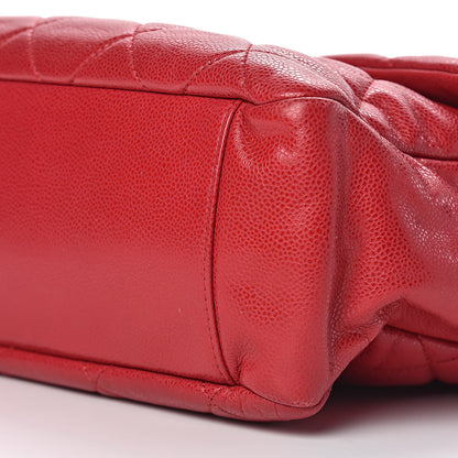 Chanel Glazed Caviar Quilted Stretch Spirit Messenger Bag Pink 9 of 10