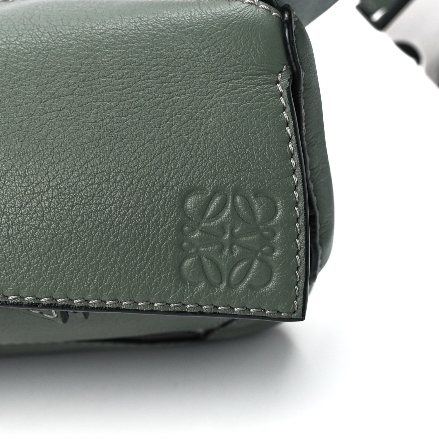 Loewe Calfskin Mini Puzzle Bumbag Dark Sage 7 of 11