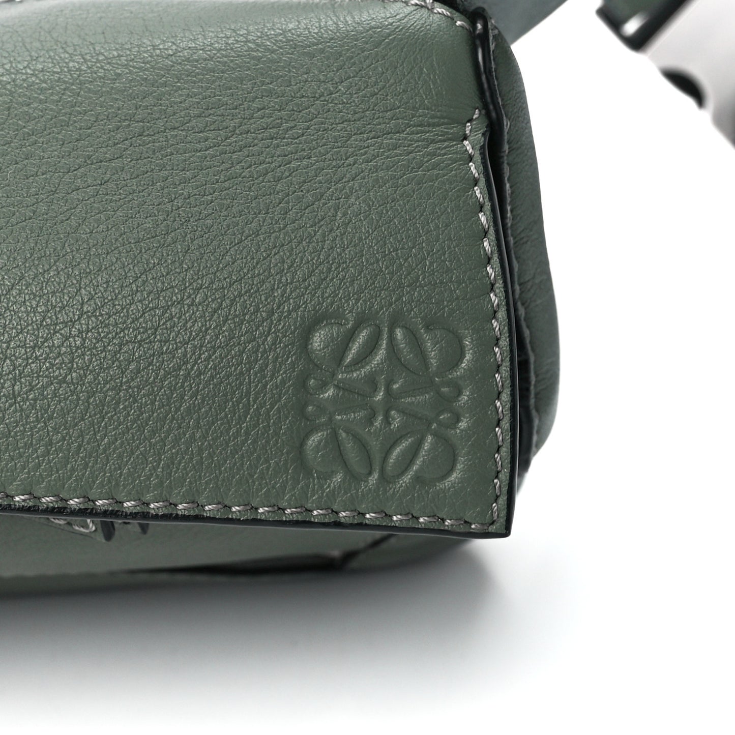 Calfskin Mini Puzzle Bumbag Dark Sage