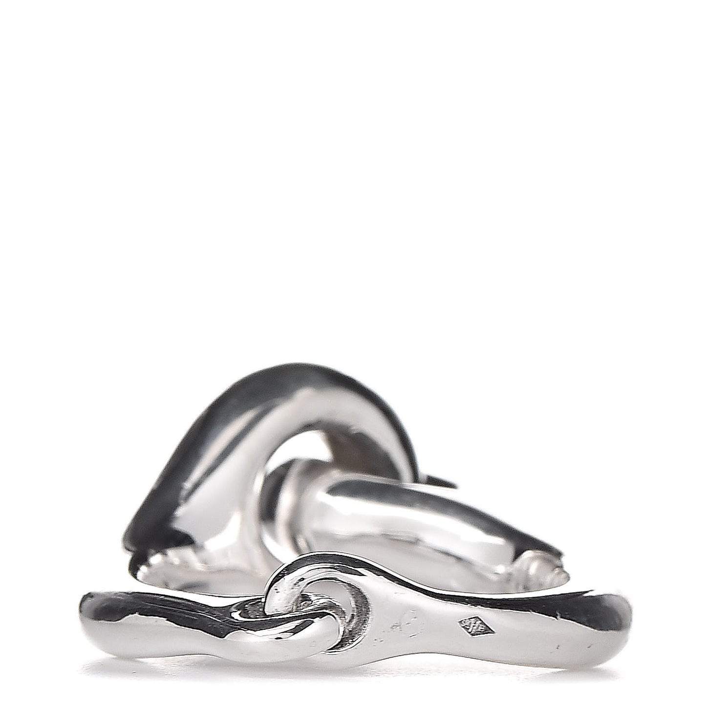 Sterling Silver Double Circle Link Ring 54 6.75