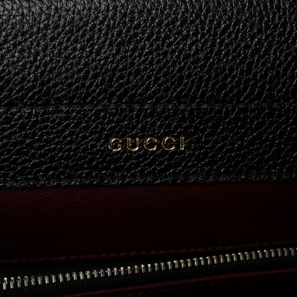 Gucci Grainy Calfskin Small Zumi Top Handle Bag Black 5 of 9