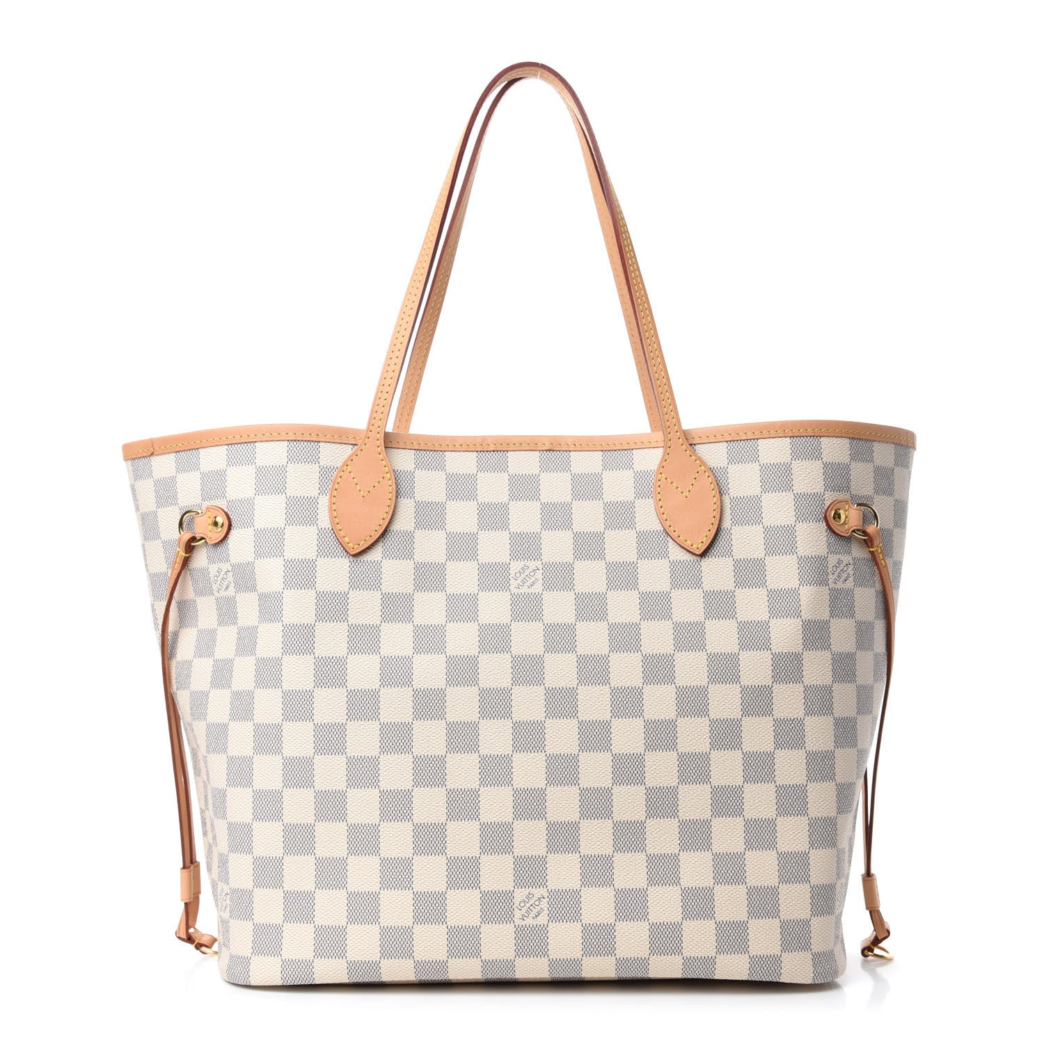 Louis Vuitton Damier Azur Neo Neverfull MM Rose Ballerine 1 of 10
