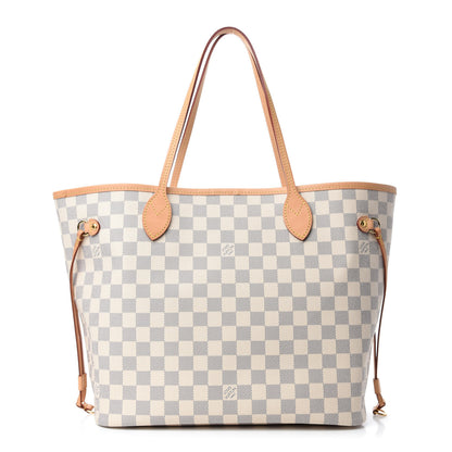 Louis Vuitton Damier Azur Neo Neverfull MM Rose Ballerine 1 of 10