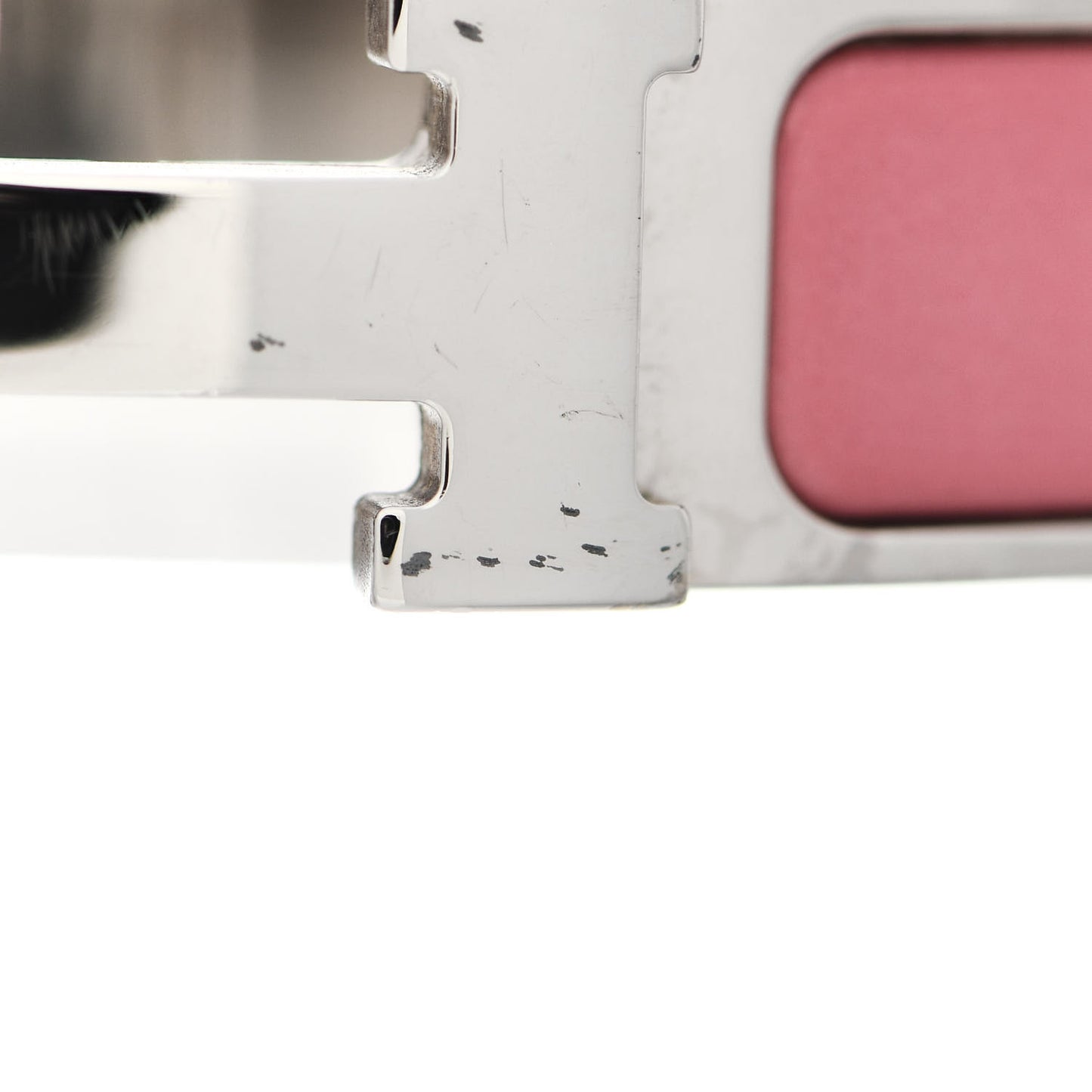 Enamel Narrow Clic Clac H Bracelet GM Rose Velours