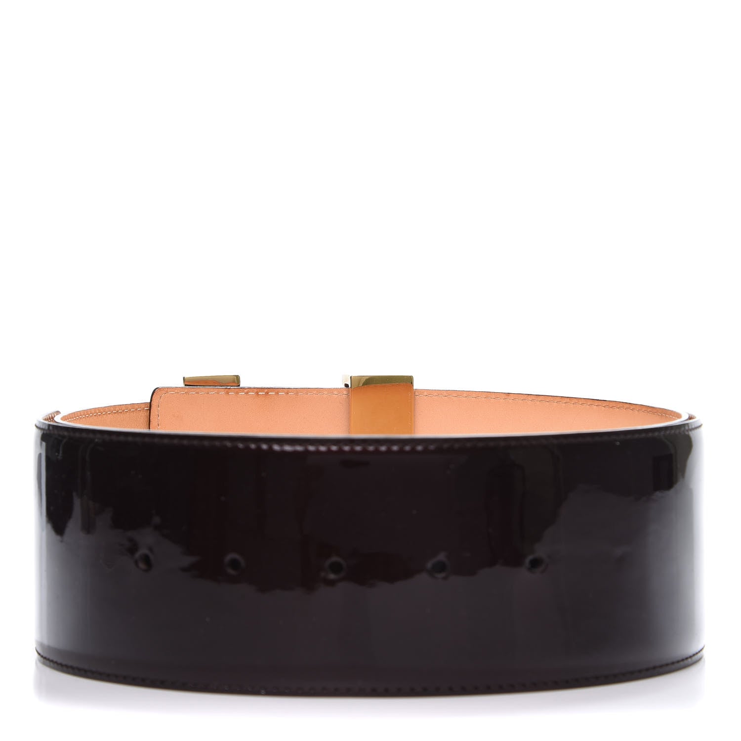 Louis Vuitton Patent LV Facettes Belt 85 34 Amarante 4 of 8