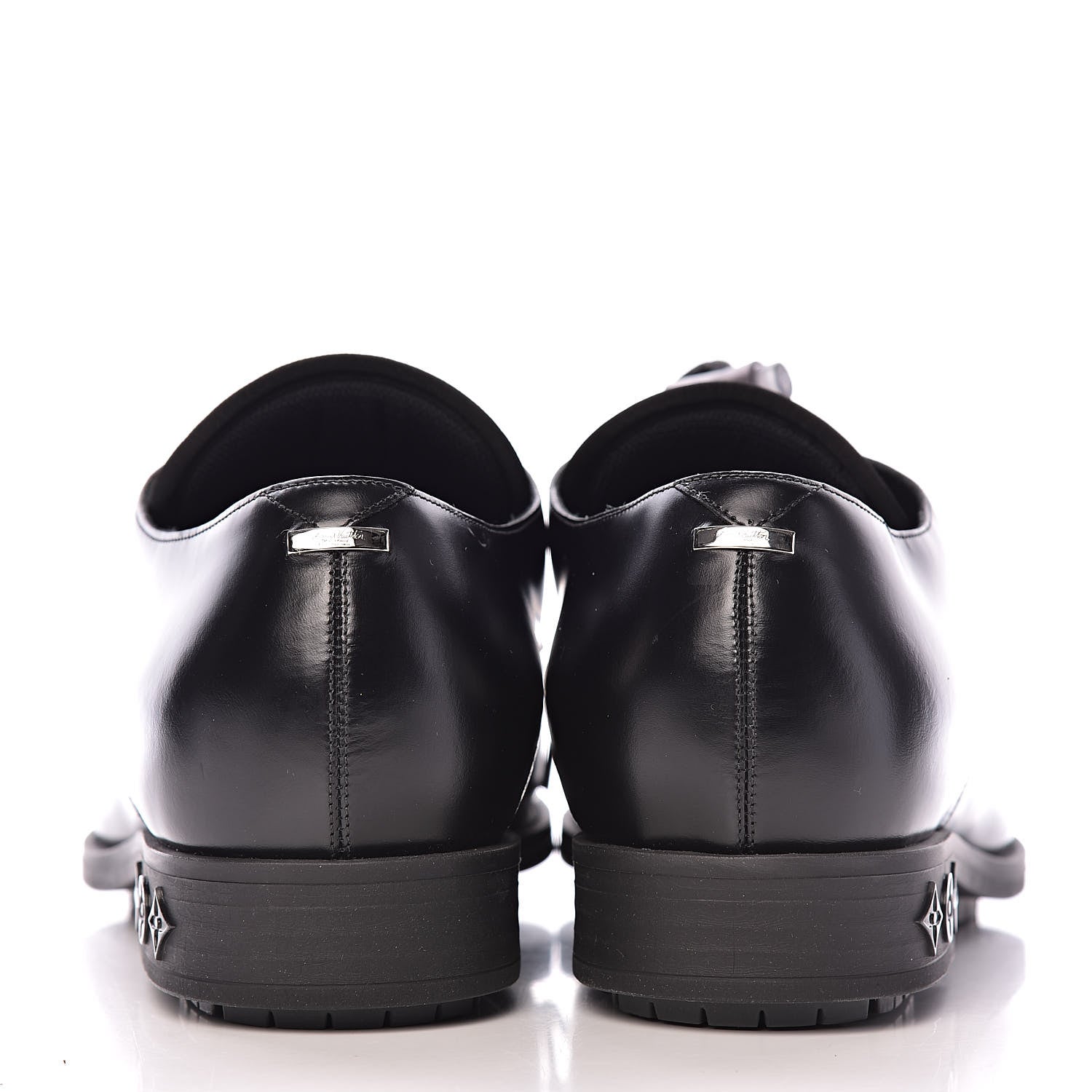Louis Vuitton Lambskin Mens Derby Shoes 6.5 Black 11 of 12