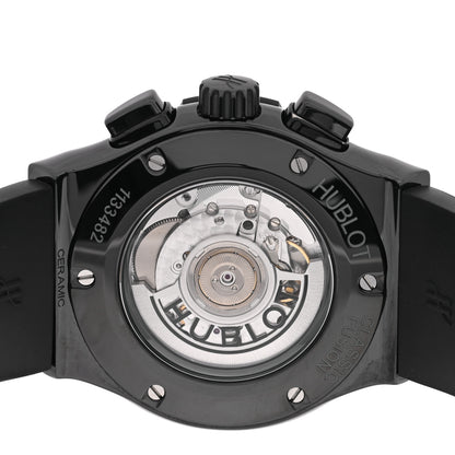 Hublot Ceramic Rubber 45mm Classic Fusion Aerofusion Chronograph Automatic Watch Black 525.CM.0170.RX 4 of 5